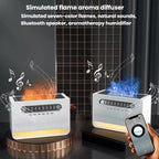 FS301 Indoor Desktop Bluetooth Speaker White Noise Color-Changing Flame Lamp Aromatherapy Diffuser — view 2