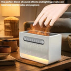 FS301 Indoor Desktop Bluetooth Speaker White Noise Color-Changing Flame Lamp Aromatherapy Diffuser — view 4