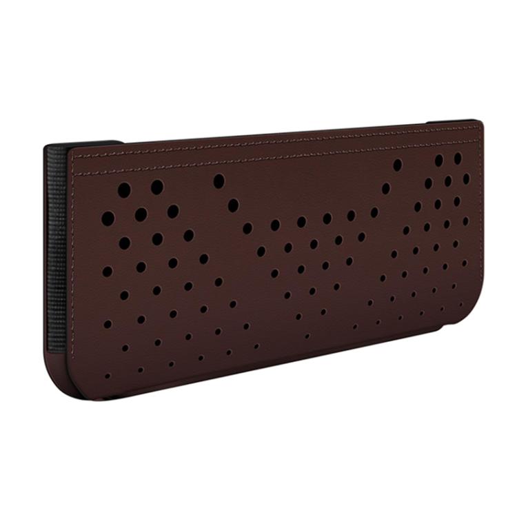 Adhesive Car Storage Bag Multifunctional Phone Pouch — Black
