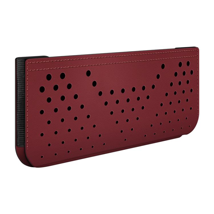 Adhesive Car Storage Bag Multifunctional Phone Pouch — Brown