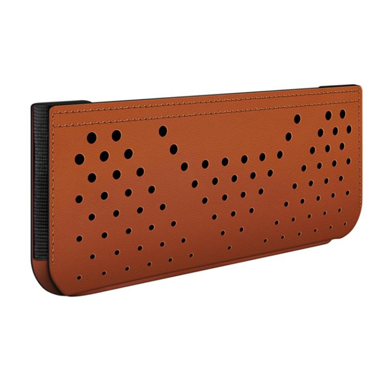 Adhesive Car Storage Bag Multifunctional Phone Pouch — Red