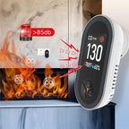MOES Carbon Monoxide Temperature & Humidity Detector Monitoring Alarm Sensor — 5 In 1 Gas+Smoke EU Plug