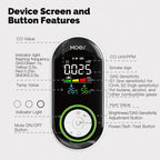 MOES Carbon Monoxide Temperature & Humidity Detector Monitoring Alarm Sensor — view 11