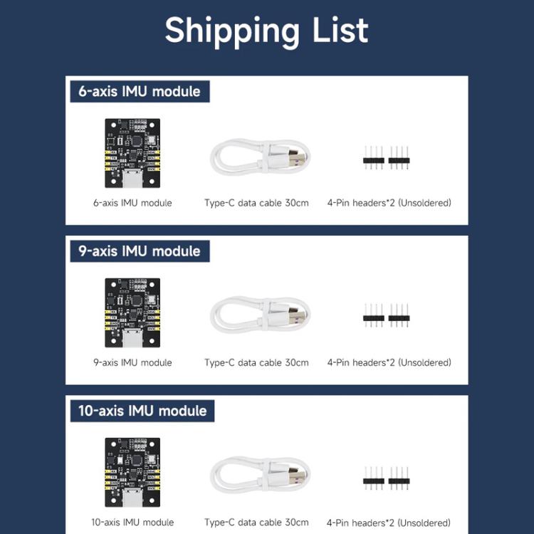 IMU Sensor Module AHRS Support ROS1 ROS2 for Jetson Raspberry Pi