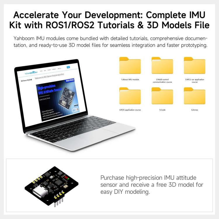 IMU Sensor Module AHRS Support ROS1 ROS2 for Jetson Raspberry Pi