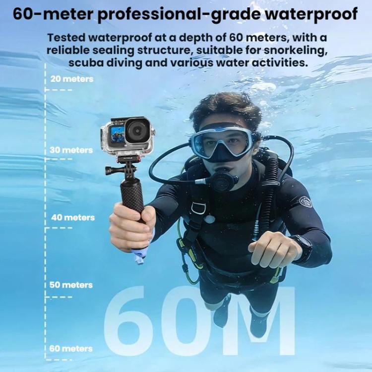 For DJI Osmo Action 6 Flymile 60m Diving Quick-Release Magnetic Waterproof Case