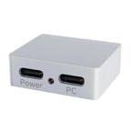 Type-C Power And Signal Splitter CNC Aluminum Alloy Case With Indicator