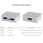 Type-C Power And Signal Splitter CNC Aluminum Alloy Case With Indicator