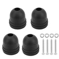 Rubber RV Door Bumper Anti-Collision Protection Pad With Mounting Screws, 4pcs /Pack
