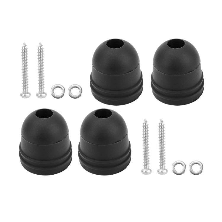 Rubber RV Door Bumper Anti-Collision Protection Pad With Mounting Screws, 4pcs /Pack