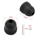 Rubber RV Door Bumper Anti-Collision Protection Pad With Mounting Screws, 4pcs /Pack