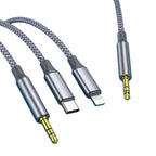 3 In 1 3.5mm Audio Cable Speaker Adapter