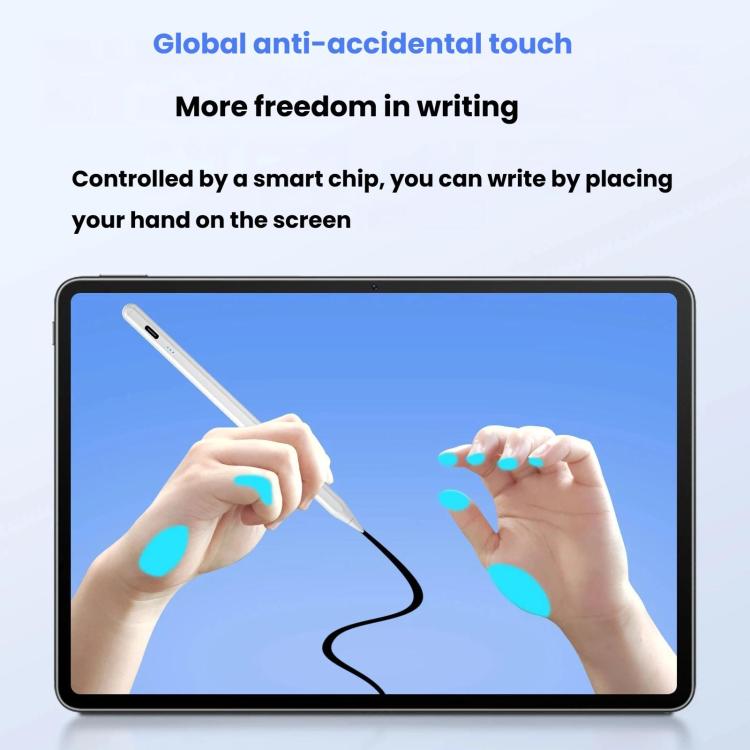 For IPad 2018 Or Later Three-LED Power Indicator Anti-Misclick Tilt-Sensitive Pressure-Sensitive Active Capacitive Stylus — view 7
