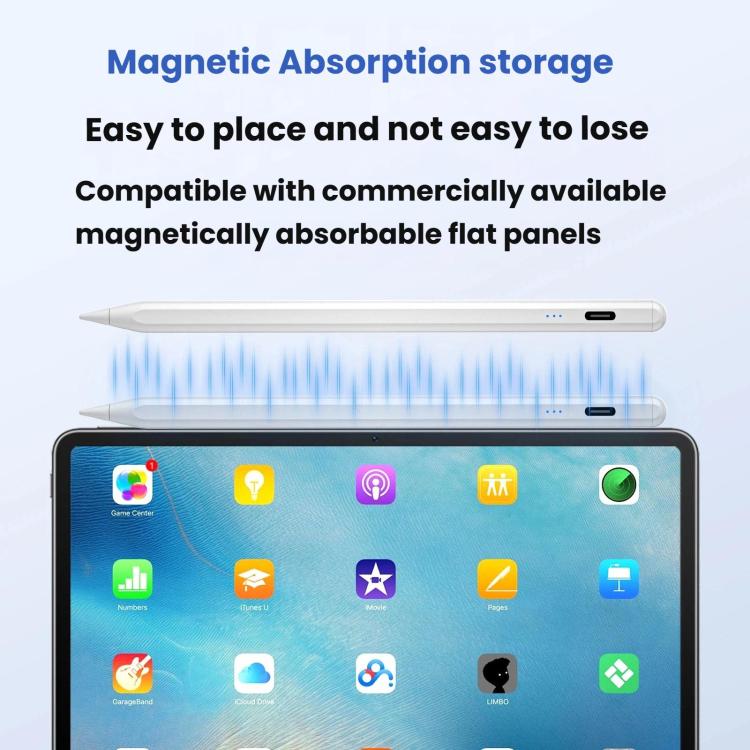 For IPad 2018 Or Later Three-LED Power Indicator Anti-Misclick Tilt-Sensitive Pressure-Sensitive Active Capacitive Stylus — view 8