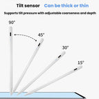 For IPad 2018 Or Later Three-LED Power Indicator Anti-Misclick Tilt-Sensitive Pressure-Sensitive Active Capacitive Stylus — view 11