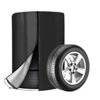 Universal Dust Proof Tire Shield Protective Tarp for Vehicle's 4 Tires Waterproof 420D Oxford Fabric