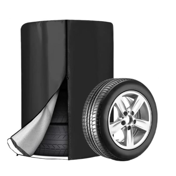 Universal Dust Proof Tire Shield Protective Tarp for Vehicle's 4 Tires Waterproof 420D Oxford Fabric