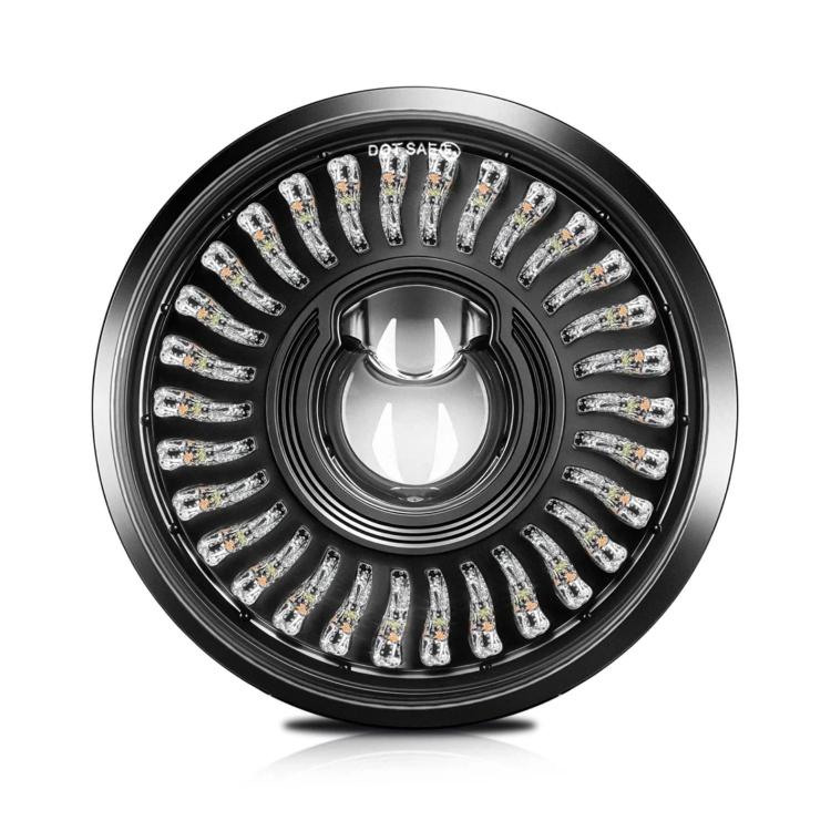 5.75-Inch High-Power Motorcycle Headlight With Flowing Light And Cut-Line Halo