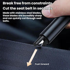 3-In-1 Safety Hammer Window Breaker Keychain Car Safety Emergency Tool
