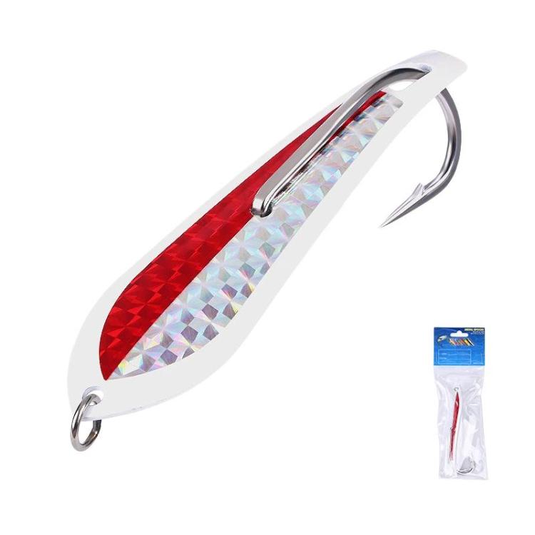 Trolling Bow-Tip Hook Stainless Steel Deep-Sea Boat Fishing High-Visibility Spinnerbait — No. 3