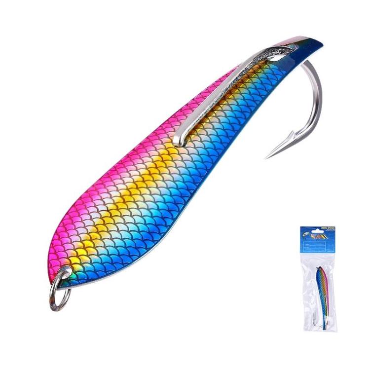 Trolling Bow-Tip Hook Stainless Steel Deep-Sea Boat Fishing High-Visibility Spinnerbait — No. 4