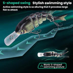 6-Segment Sinking Lure Hard Bait — view 8