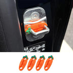 2packs Car Door Lock Cover Clip Silicone Cushioning Noise Reduction Anti-collision Pads