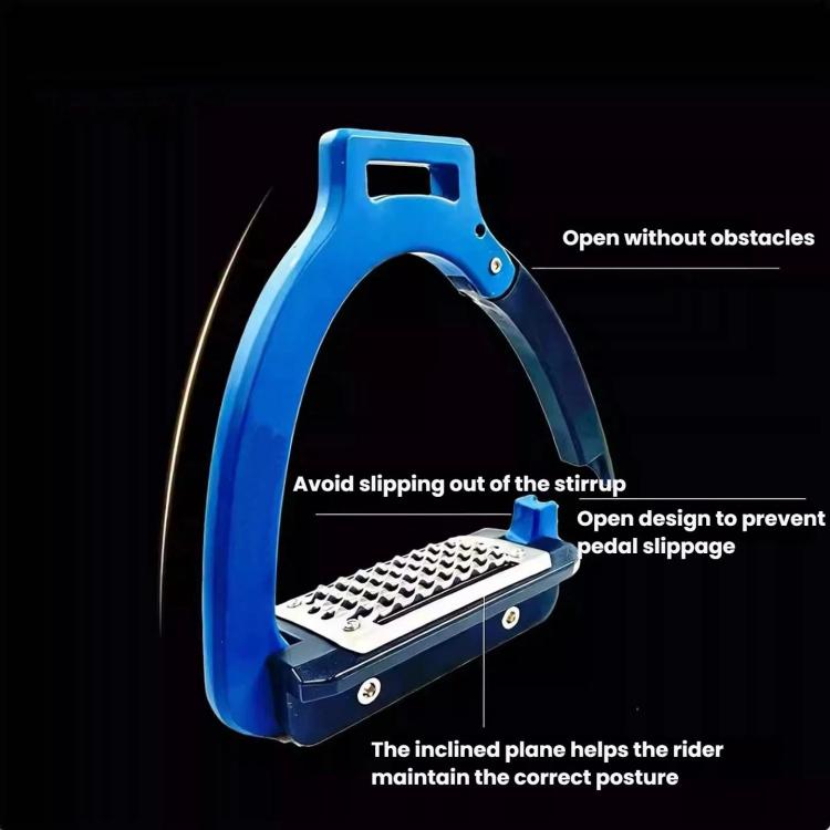 1pair Aluminum Alloy Side-Opening Safety Stirrup