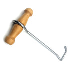 Wood-Handled Cowboy Boot Hook Stainless Steel Boot Horn
