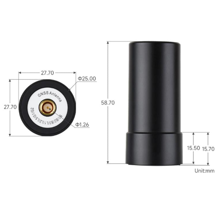 WAVESHARE GNSS L1+L2+L5 Multi-Satellite Multi-Frequency Four-Wire Helical Active Precision Positioning Antenna