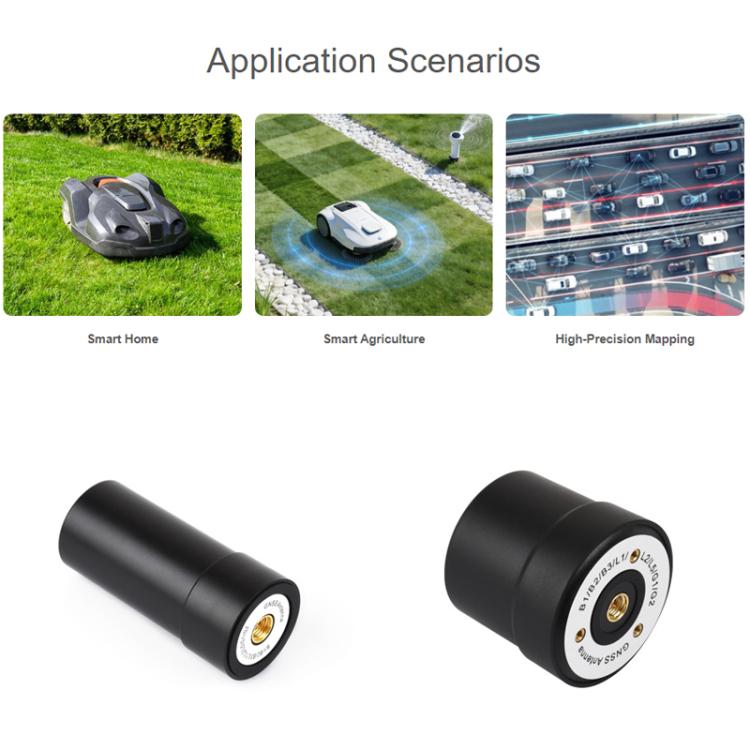 WAVESHARE GNSS L1+L2+L5 Multi-Satellite Multi-Frequency Four-Wire Helical Active Precision Positioning Antenna