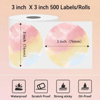Phomemo 3-Inch 500pcs Thermal Labels For PM241-BT/PM246S/D520-BT Printer — view 6