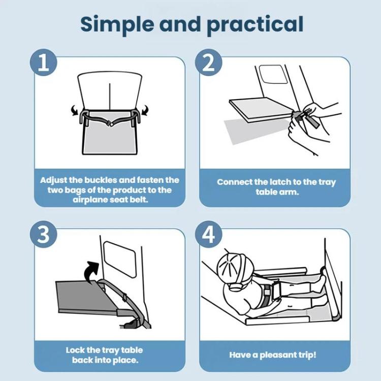 Insular Airplane Travel Child Seat Extension Pad — view 7