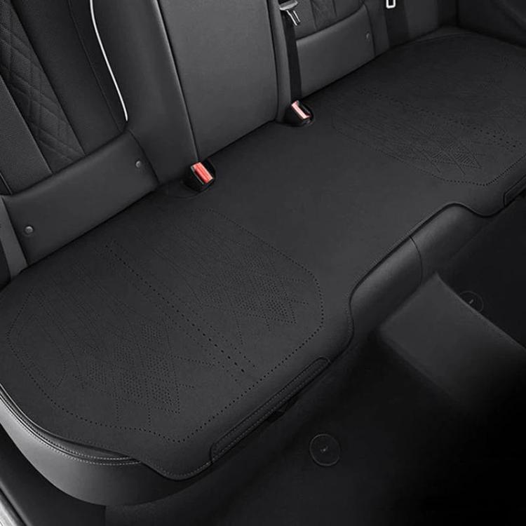 ZD25A Universal Suede Car Seat Cushion Summer Breathable Double-Sided Seat Pad — Front Row Grey