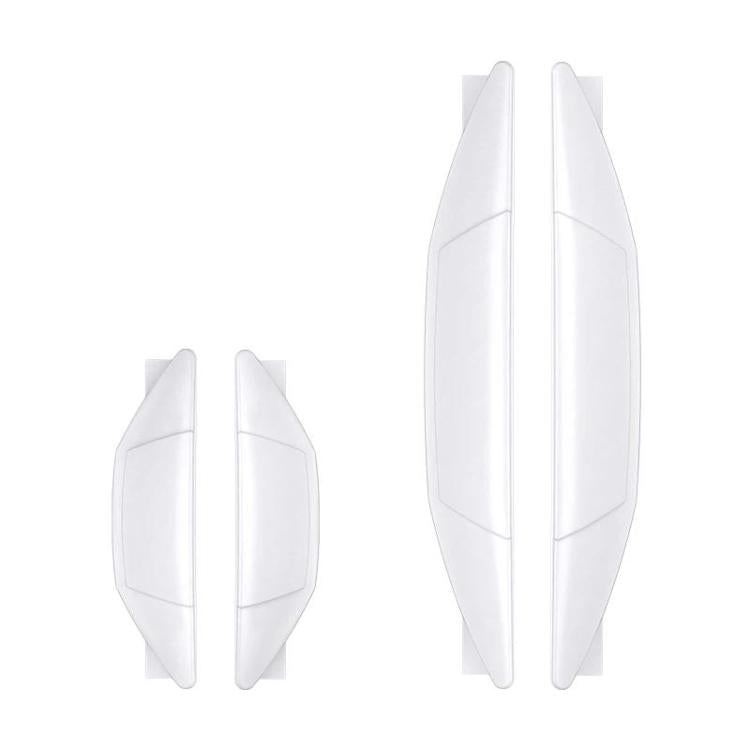 SHUNWEI SD-2158 4pcs / set Universal Car Door Anti-Collision Sticker Door Edge Anti-Scratch & Anti-Bump Rubber Strip — Black