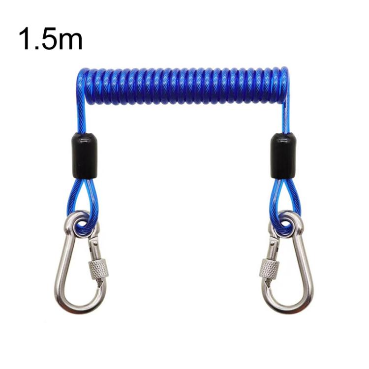 Heavy Duty Fishing Safety Rope 49-Strand Steel Cable With Locking Carabiner — view 10