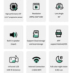 K7 HD Night Vision Smartphone Remote Wireless WiFi Surveillance Camera