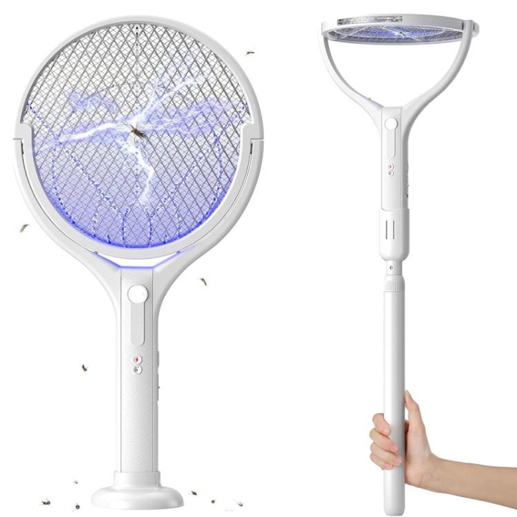 Retractable & Rotatable Electric Mosquito Racket Household Mosquito Zapper With Light & Auto Lure Function — view 9