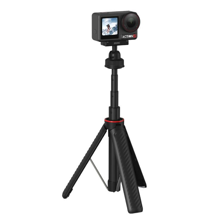 For DJI Osmo Action 5 Pro / Osmo 360 BRDRC Extended Selfie Stick Quick-Release Tripod