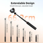 For DJI Osmo Action 5 Pro / Osmo 360 BRDRC Extended Selfie Stick Quick-Release Tripod