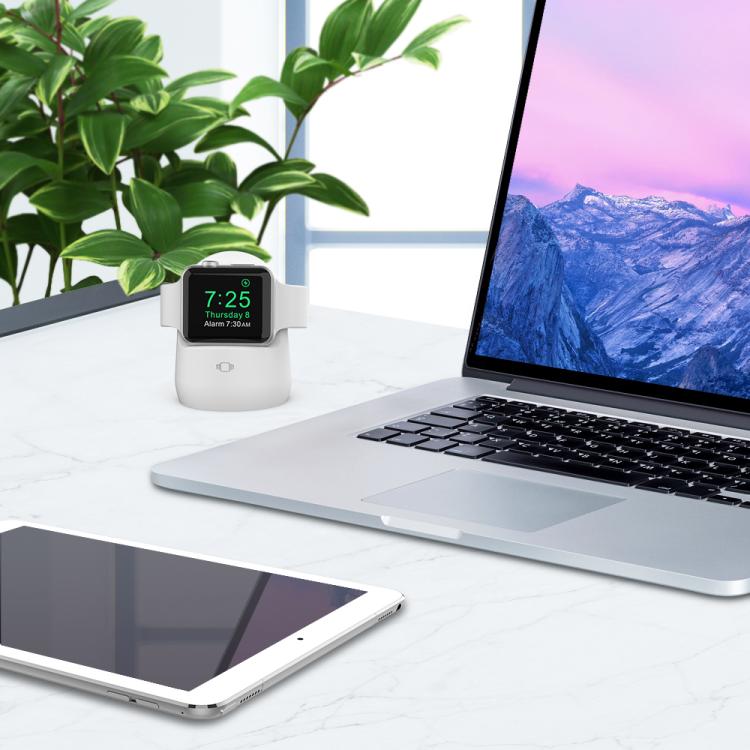 For Apple Watch AhaStyle PT63 Silicone Charging Storage Stand Mini Charging Base, Without Charger