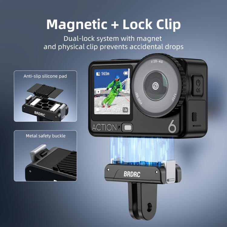 BRDRC For DJI Magnetic Quick-Release Base Two-Claw Stand Extension Accessory — view 5