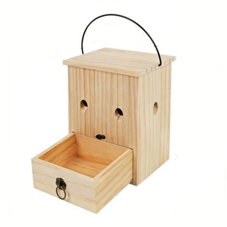 Carpenter Bee Trap Sustainable Wooden Wasp Trap For Outdoor Use, Effective Hornet & Yellow Jacket Catcher Hanging Insect Trap — C Type