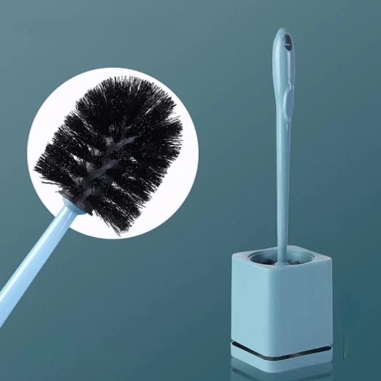 Toilet Brush and Holder Set with Self-Evaporating Base Wall Mounted & Floor Standing Bathroom Scrubber — Gray