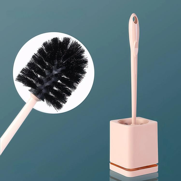 Toilet Brush and Holder Set with Self-Evaporating Base Wall Mounted & Floor Standing Bathroom Scrubber — Deep Blue