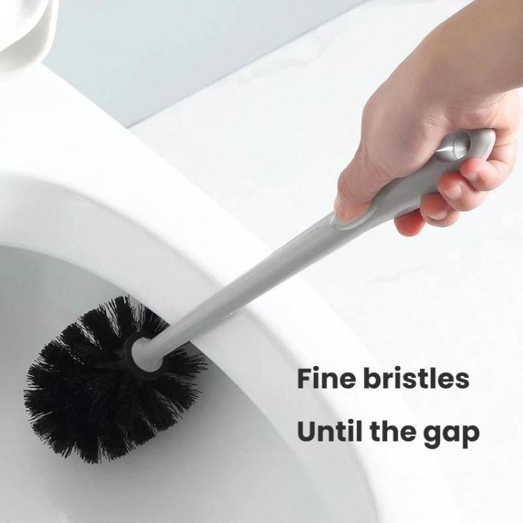 Toilet Brush and Holder Set with Self-Evaporating Base Wall Mounted & Floor Standing Bathroom Scrubber — view 7