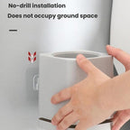 Toilet Brush and Holder Set with Self-Evaporating Base Wall Mounted & Floor Standing Bathroom Scrubber — view 8