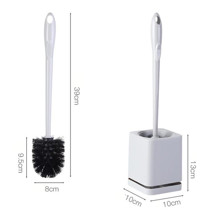 Toilet Brush and Holder Set with Self-Evaporating Base Wall Mounted & Floor Standing Bathroom Scrubber — view 10
