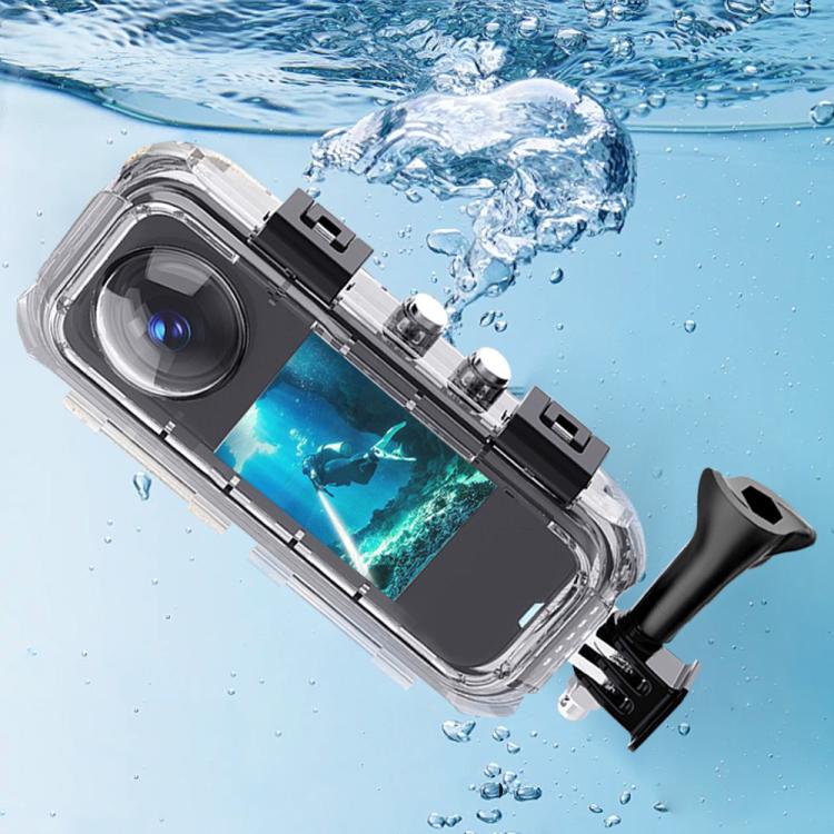 For Insta360 X5 Invisible Dive Case 45M/147ft Waterproof Underwater Housing With Seamless 360 Degree Stitching