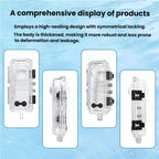 For Insta360 X5 Invisible Dive Case 45M/147ft Waterproof Underwater Housing With Seamless 360 Degree Stitching